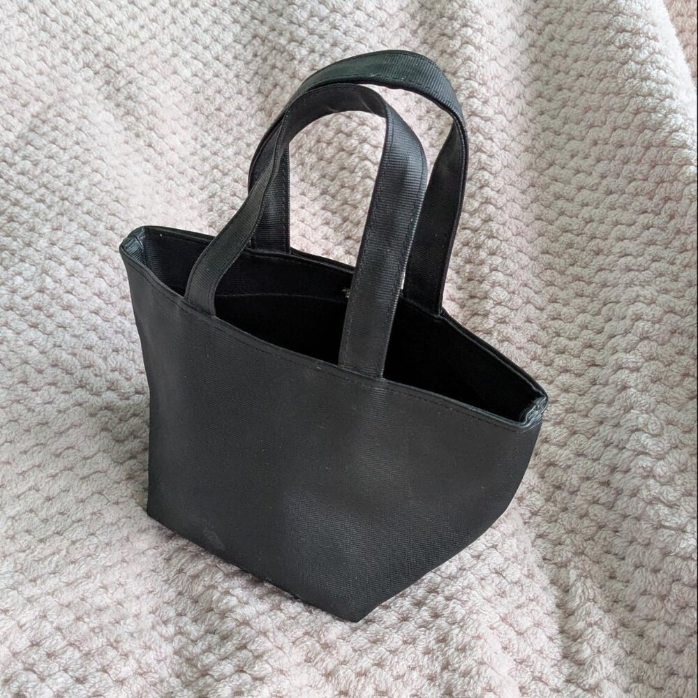 Black ultra mini tote